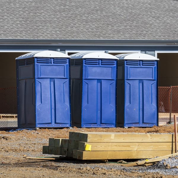 how can i report damages or issues with the portable toilets during my rental period in Pentwater Michigan